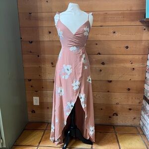 Lulus Floral Wrap Dress